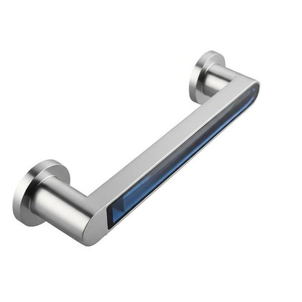 Customizable Colors Glass door handle with a sleek and modern design in
