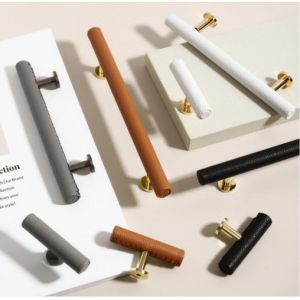 Gold Nordic Kitchen Drawer Wardrobe Brass Pull Handles Embossing Knobs Furniture