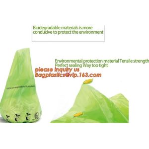 100% biodegradable disposable compostable garbage bag, biodegradable kitchen bin
