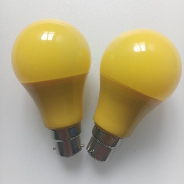 3000k yellow 580nm LED bulb light E27 B22 no wavelength below 440nm anti UV and IR CE ROHS
