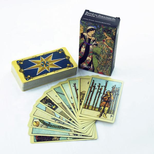 350gsm Classic Waite Tarot Personalised Playing Game Card Printing Set Bronzed