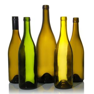 32oz 750ml Customized Burgundy Wine Glass Round Bottle With Cork Stopper