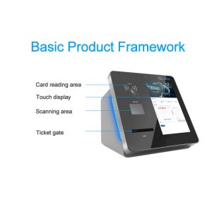 Touch Screen Ticket Vending Machine Wall Mounted Kiosk With Bankcard RFID Card