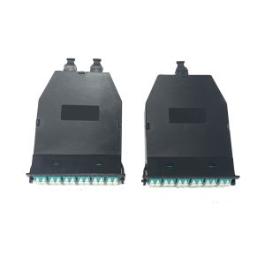 MPO MTP To LC Cassette 50/125 Multimode OM4 Fiber Optic Cassette Type A