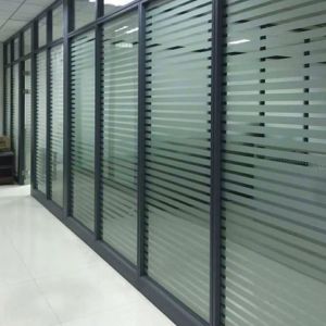Single Glazing Soundproof Office Partitions Walls Thickness 12mm Customized Size