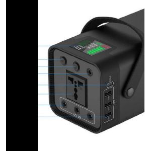 Portable Mini Power Station A380 200W Solar Energy Storage System 52.5Ah 194Wh