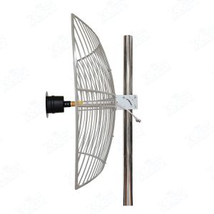 Wind Resistant WiFi Wlan 4G LTE Antennas 24dBi Grid Parabolic Antenna Feeder