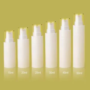 White PP Airless Pump Bottle 15ml 30ml Airless Serum Pump Bottles For Skincare