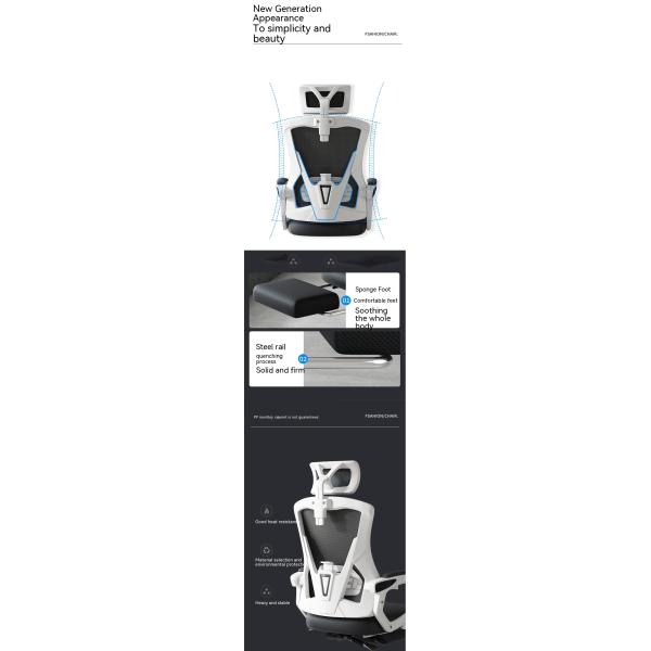 Home Office Gaming and Learning Reclining Computer Chair with Adjustable 3D Armrests