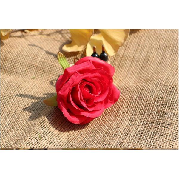 UVG FBL02 silk roses artificial flower head for wedding flower wall backdrop use