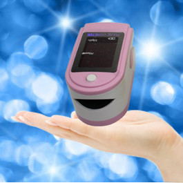 Oxygen Saturation Fingertip Pulse Oximeter Pink For Pediatric / Child