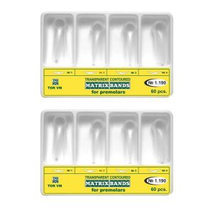 Top- Dental Kit of Molar Transparent Contoured Matrices 60 pcs. TOR VM/ TOP BM