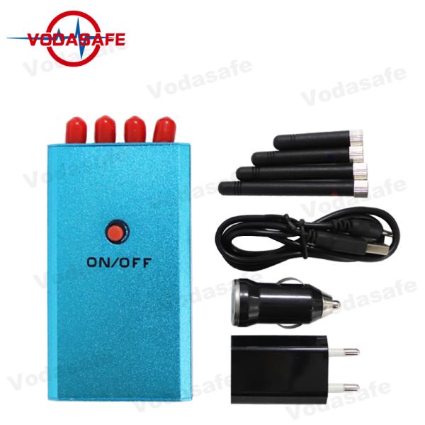 Four Antennas Cell Phone Signal Jammer AC 110V - 240V DC 5V Power Supply