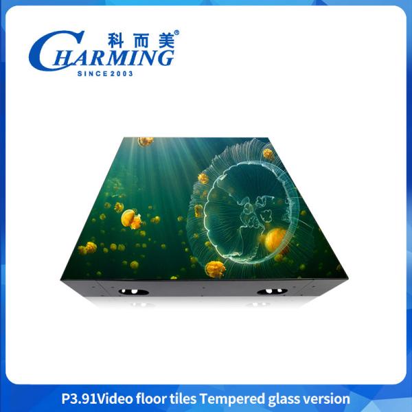 Decorative Led String Floor Screen Display P3.91 With Glass Cover Strong And