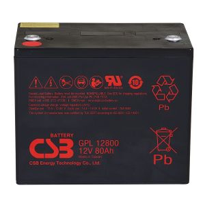 Cheap CSB Battery GPL12800 12V 80Ah Long Life Maintenance-Free Rechargeable VRLA Lead Acid Battery For UPS for sale