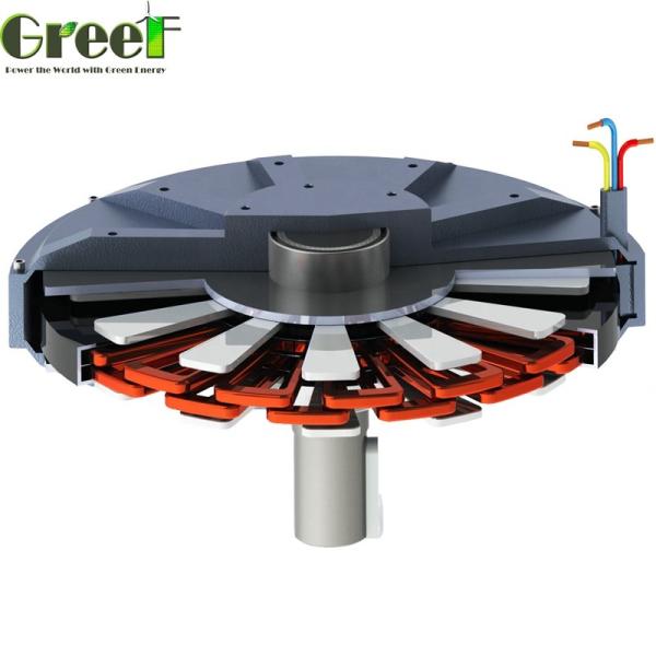 Efficiency 92% Coreless Permanent Magnet Generator Customized Voltage Range 12