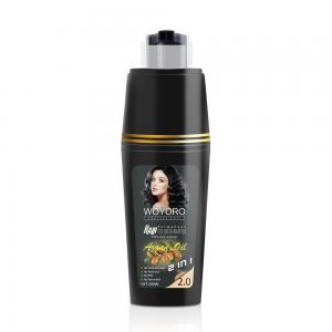 China Active Protein 280ml Hair Dye Black Color Shampoo For Women on sale