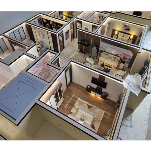 LED Lighting Architectural Interior Model 1:25 House Interior Design Model
