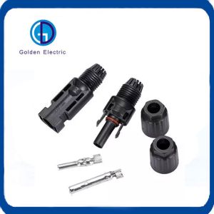 Copper Terminal Mc4 Solar Cable Connector for IP67 Rated PV Panels in Energy