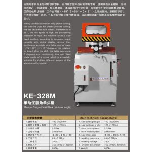 Free Shipping KM-328M Manual Single Head Saw