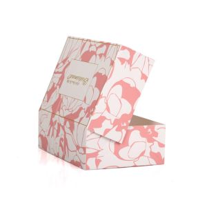 Cheap Custom Printed Pink Empty Premade Bridesmaid Gift Box For Wedding