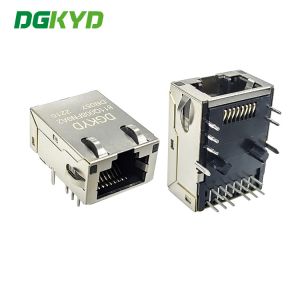 Cheap DGKYD811Q008FN9A2DB057 Gigabit Integrated Transformer Ethernet Filter With Light Strip Shielding DIP 12PIN Modular Jack for sale