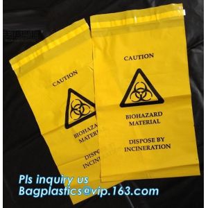 30 Gallon 33" X 40" Red Isolation Infectious Waste Bag / Biohazard Bag High