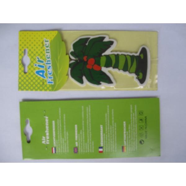 China ruiwan coconut tree paper air freshener,various colors coconut tree paper