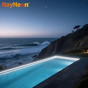 Outdoor Swimming Pool IP68 PU Neon Flex Light DC12V / 24V Waterproof LED Neon