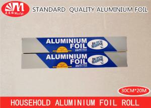 China Household Aluminium Foil Roll , Tin Foil Roll 10 Micron Thickness 20m Length on sale