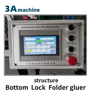 Easy to Debug SHH800AG-2 Automatic Bottom Gluing Machine for Printing and