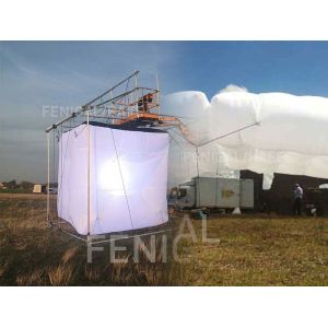 Cube Shape Specialized Filming Industry Led Inflatable Balloon 1200w