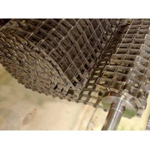 Welded Edge SS304/316 Flat wire Conveyor Belt, 1"*1" Hole,1.5mm*1/2" Strip Belt