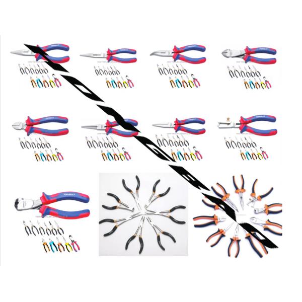 High Quality Drop Forged Ergonomics Soft Handle 6”7"8"Germany Type Linesman Nipper Pliers Functional Combination Pliers