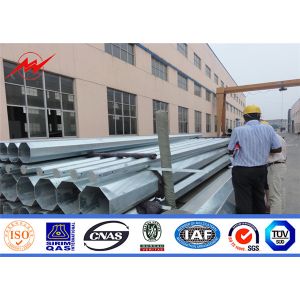 18m Steel Utility Pole For 33kv Transmission Line Tower