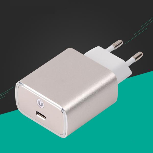 Aluminium Alloy Cell Phone Charger Adapter Type C Port Fire proof