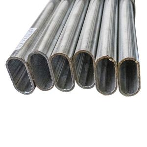 China S235 S355 Flat Oval Steel Tube Elliptical Galvanized Steel Pipes on sale