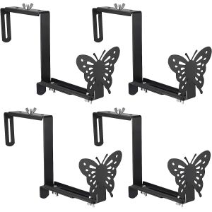 Wall Mount Window Box Bracket with Adjustable Butterfly Design and Customized