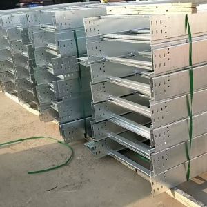 Galvanized Ladder Type Cable Tray  Low Maintenance And Wall Mounted Installation Method