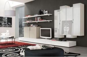 Cheap Movable Furniture Low Profile Media Cabinet TV Unit Modern Interior Design for sale