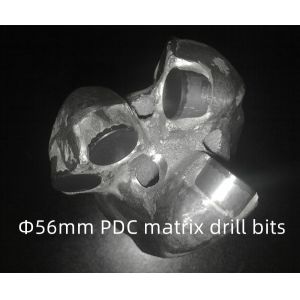 ISO Certified Matrix Body PDC Drill Bit 56mm Diameter for Stone Drilling