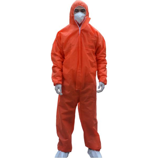 Full Body PPE 60GSM Disposable Protective Clothing with Zipper