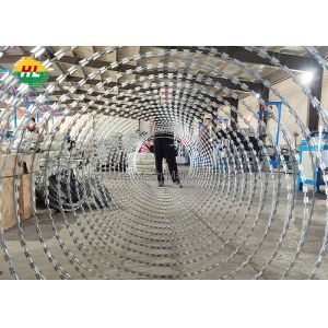 CBT-65 Razor Wire Galvanized Razor Wire Fence Stretched Wire Coils for Farm