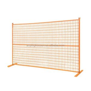 Temporary Construction Fence with Hot Dip Galvanized Coating and Fence Post Caps