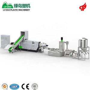 China Compactor Type PP PE Film Woven Bag Recycle Plastic Granules Making Pelletizing Machine Pelletizer on sale