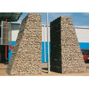 50x50mm Hot Dipped Galvanized Welded Gabion Mesh Baskets Decorative 3.8mm