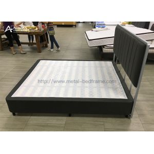 Fabric Cover Bed Box Frame , King Bed Frame Box