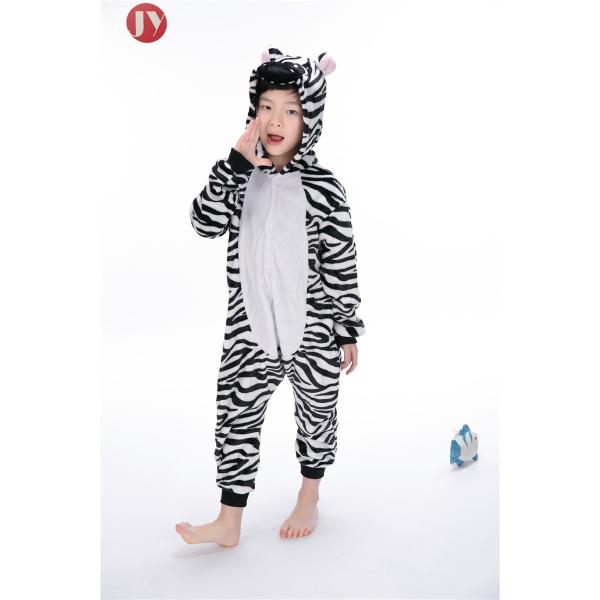 Quality Wholesale Custom Animal Kids Pajamas zebra Girls Onesie For For Christmas Festival Breathable Quick Dry wholesale