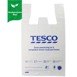 Biodegradable Compostable PBAT Handle Bag,Compostable Handy Bag, Die Cut Handle,