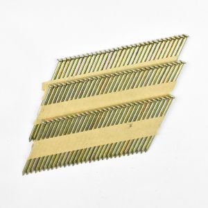 28 / 34 Degree 2.8mm*76mm Smooth Shank Galvanized Paper Strip Nails For Building